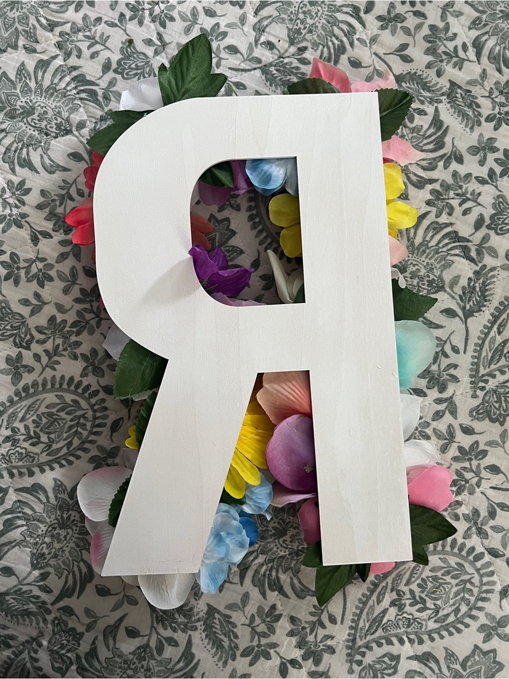12” Wall Decor, Letter R - Picture 2 of 3